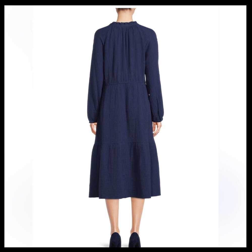beachlunchlounge Navy Long Sleeve Dress - Picture 11 of 12